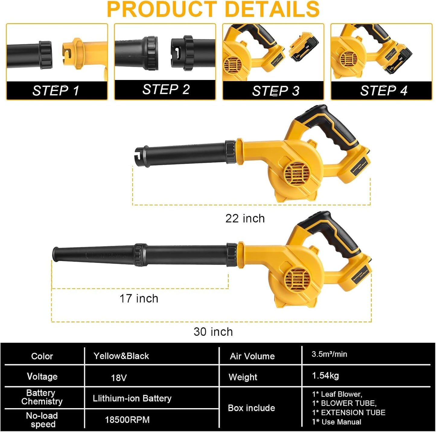 XR 18V Compatible Battery Blower